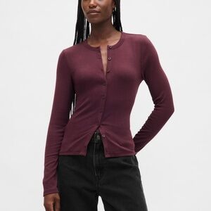 GAP cotton Modern Crewneck Cardigan - Size S